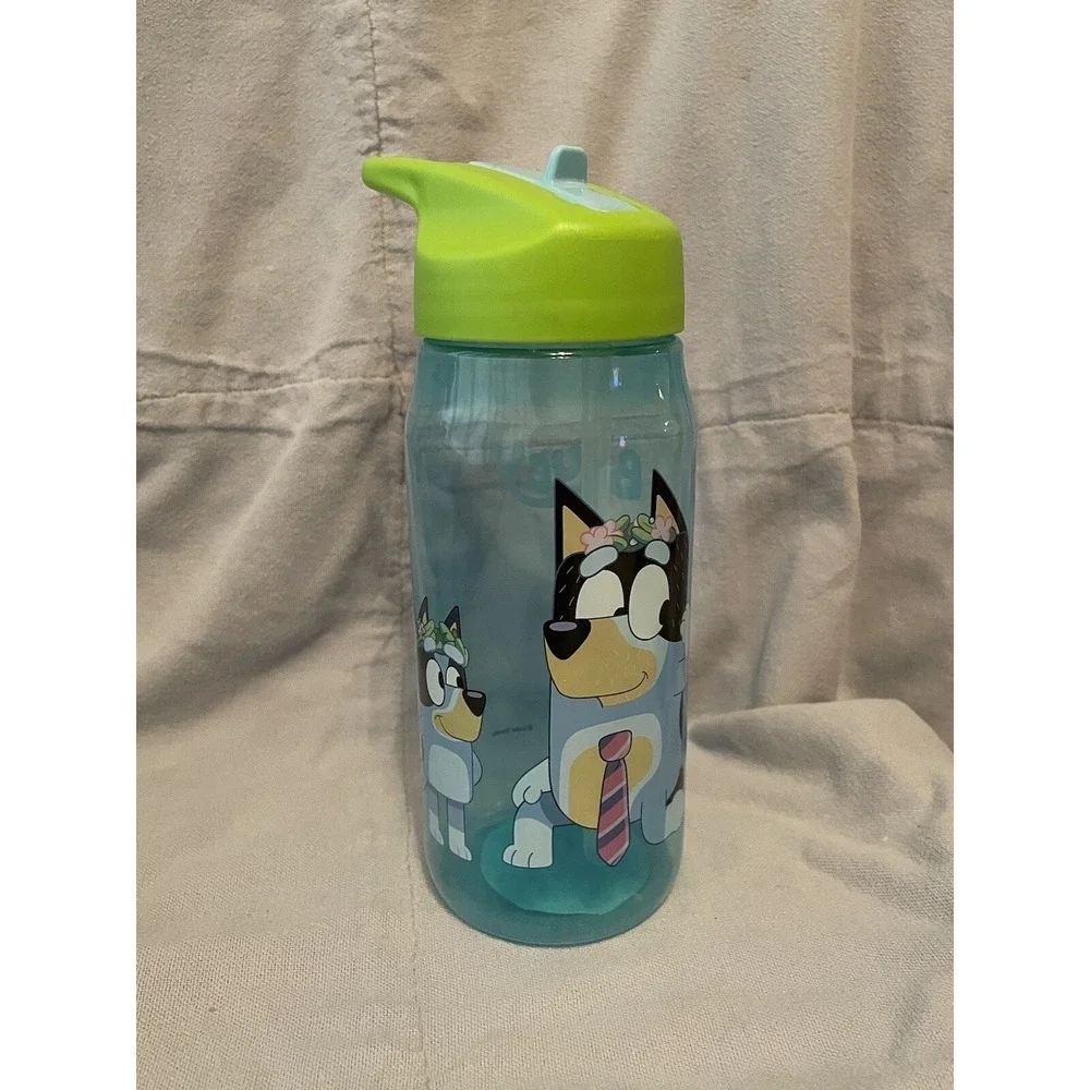 NEW Set‎ of 4 Disney Bluey Water Bottles Bowl & Container Bluey Bingo & Bandit